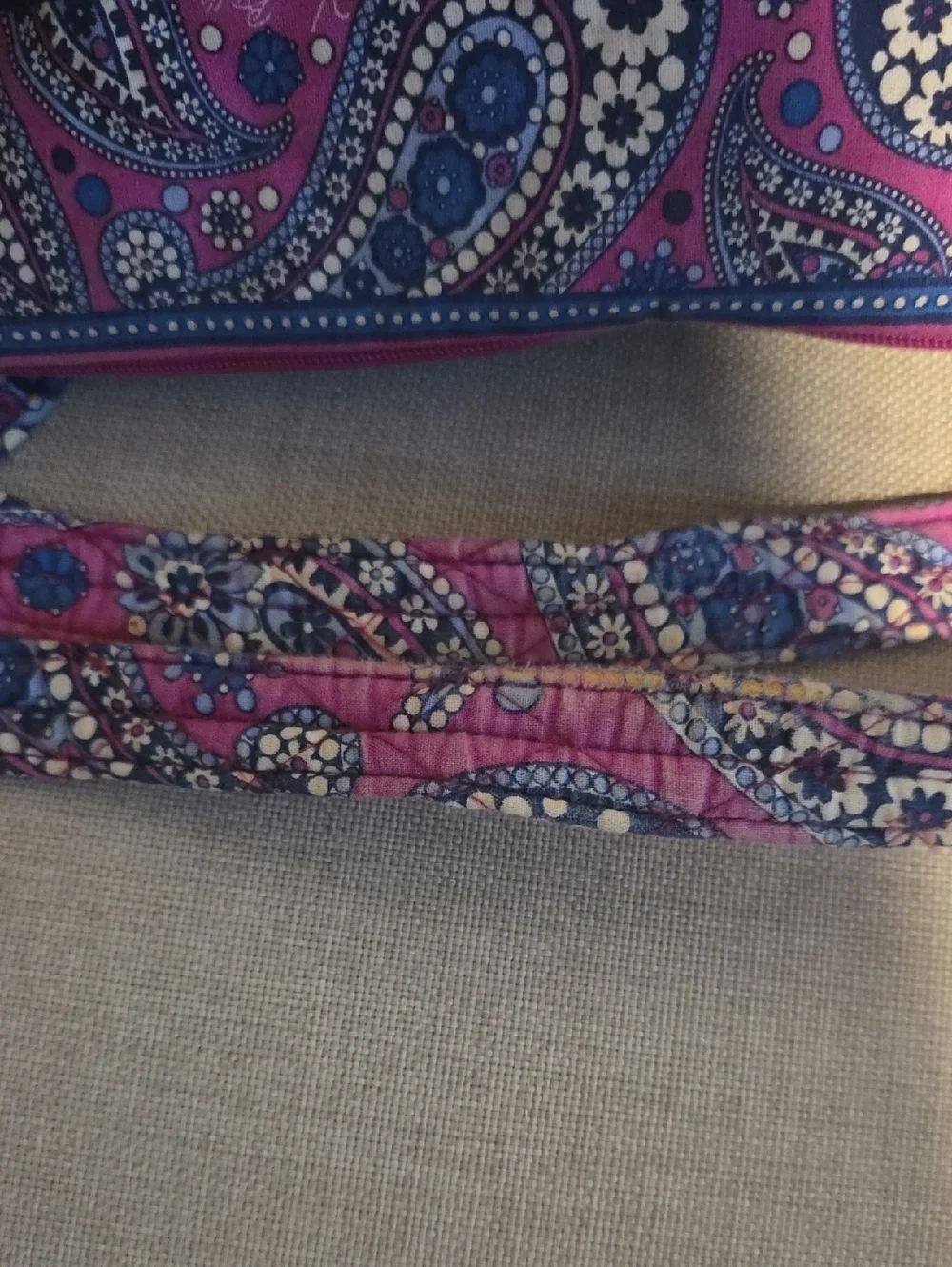 Vera Bradley Pink Paisley Quilted Tote